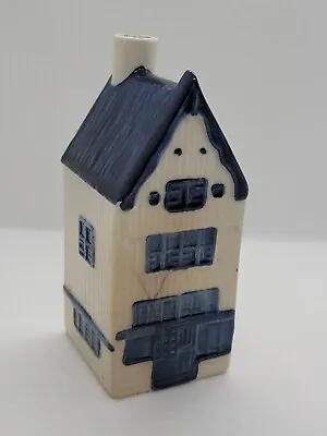 Vintage KLM 6 Rynbende Blue Delft Holland Amsterdam House Empty Decanter Cracked • $17.49