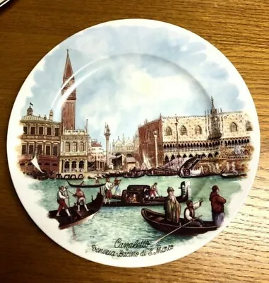 Vintage Porcelain Plate -Marked Camaletto Venezia-Bacimo Di S. Marco • $9.99