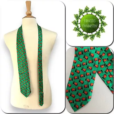 Cabouchon Men's Tie Green Mix Silk • £4.60