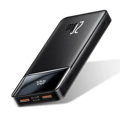 Baseus 30000mAh Power Bank Fast Charger 20W USB C Battery For IPhone 15 Samsung • £26.99