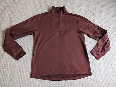 Terramar Sweater Adult Large Marron 1/4 Zip Thermal Base Layer Climasense • $42.49