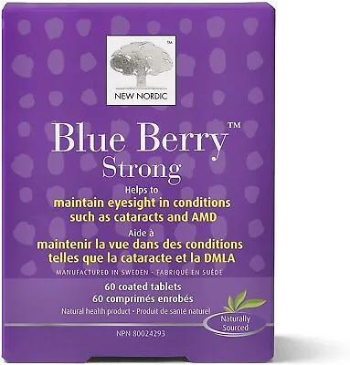 New Nordic Blue Berry Eyebright - 60 Tablets • $18.03