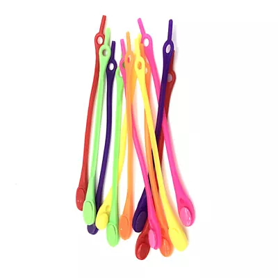 Shoe Laces Silicone Elastic No Tie Easy Rubber Adult Shoelaces Women Men Boots • £2.99