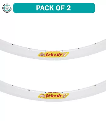 Pack Of 2 Deep-V Velocity 700C Deep-V White 36 • $256.17