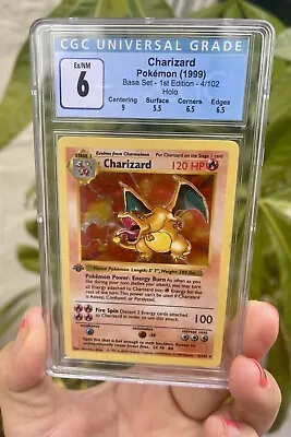 $6300 • Buy Charizard 1st Edition CGC 6 Pokemon Base Set Holo - PSA 7 8 9 10