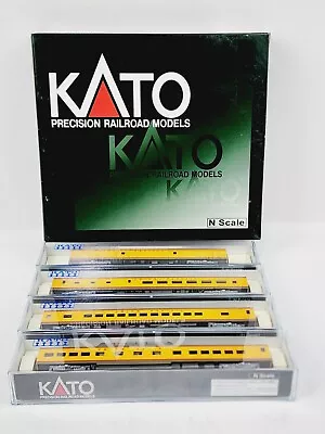 Kato 106-1054 Union Pacific Smoothside Passenger Car Set A N Scale Unused!!! • $174.99
