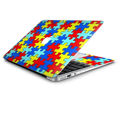 Skin Wrap For Macbook Air 11 Inch  Colorful Puzzle Pieces Autism • $14.98
