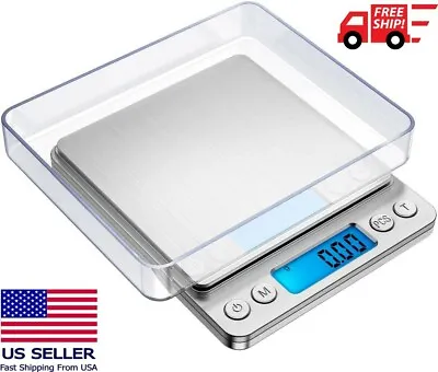 Digital Scale 2000g X 0.1g Jewelry Gold Silver Coin Gram Pocket Size Herb Grain • $8.78