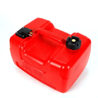 $58 • Buy Red 3 Gallon Marine Outboard Boat Motor Gas Tank External Fuel Tank  12L New