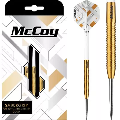 £3.45 • Buy Tungsten Darts Set 18g 20g 22g 24g 26g Grams 90% McCoy Sabergrip Gold Razor