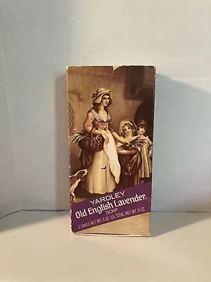 Vintage Yardley Of London Old English Lavender Soap Lot Of 3 Bars 3oz Each • $39.99