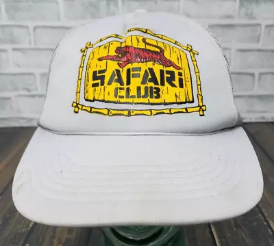 Vintage SAFARI CLUB With Tiger Snapback Hat - Yupoong Made In Korea • $24.99