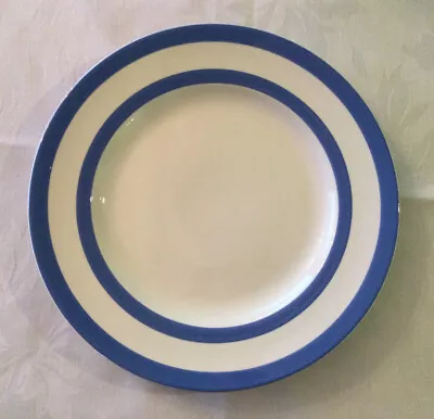 Vintage T.G.Green Cornishware.Judith Onions.Target 26 CmBlue & White Plate.💙 • $40