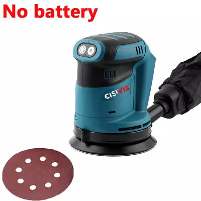 Cordless Random Orbital Sander 18V Li-ion 5  Dust Bag Discs Machine For Makita • £24.99