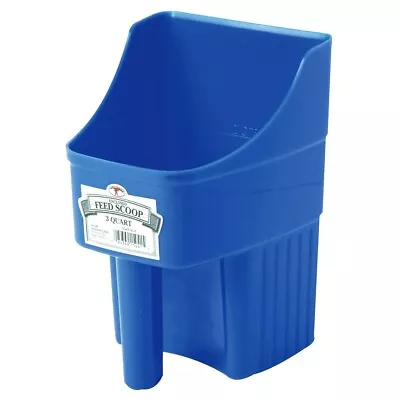Miller Little Giant Enclosed Plastic Feed Scoop Blue 3 Qt • $12.15