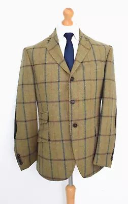 New HACKETT Scottish Anniversary Tweed 1988 Hacking Jacket + Cap Size 42S/52S XL • £345