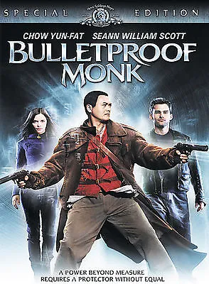 BULLETPROOF MONK Chow Yun-Fat Seann William Scott Jaime King 2003 DVD Disc Only • $3.25