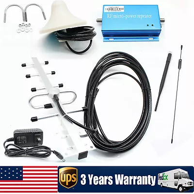 3G 4G GSM/CDMA Cell Phone Signal Booster Repeater+Yagi Antenna Kit 850/900MHz • $42