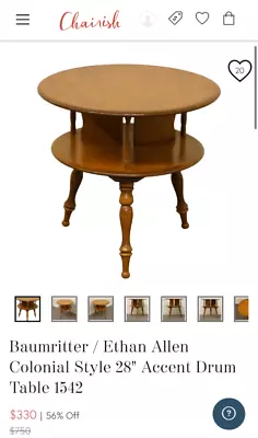 Vintage Baumritter/Ethan Allen Colonial Style Rotating Table • $400