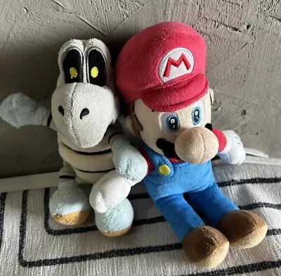 Super Mario Nintendo Yoshi Lot Of 2 Plush Stuffed 2017 Little Buddy Dry Bones • $5.99