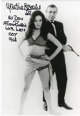 MARTINE BESWICK SIGNED 007 JAMES BOND 8x10 PHOTO 10  UACC & AFTAL RD AUTOGRAPH • £39.99