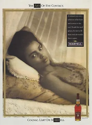 1991 Martell Cognac The Art Of Eye Contact Vintage PRINT AD 90's Advertisement • $8.98
