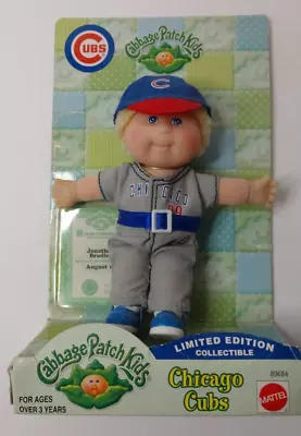 CHICAGO CUBS - Cabbage Patch Kids Doll - Jonathon Bradley 1999 Original Pkg. • $37.09