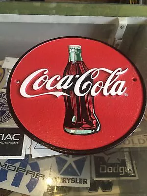 Coca Cola Repro Cast Iron Plaque Sign 500967 • $45