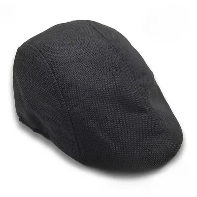 100% Flax Gatsby Cap Mens Ivy Hat Golf Driving Summer Sun Flat Cabbie Newsboy US • $8.98