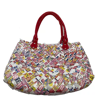 Nahui Ollin Double Bubble Gum Wrapper Tote Bag Purse • $245