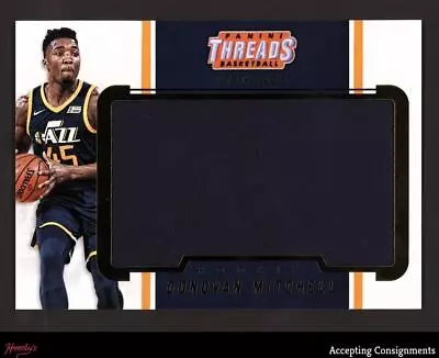 2017-18 Panini Threads Box Topper Jumbo JERSEY RELIC Donovan Mitchell RC ROOKIE • $0.99