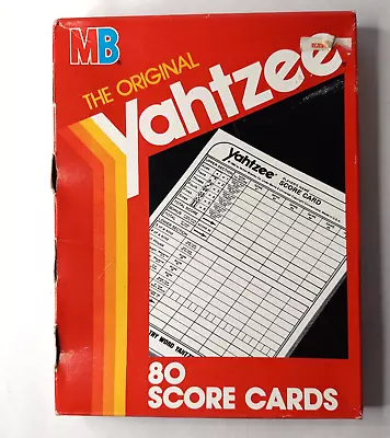 Vintage Yahtzee Score Pads 80 Score Cards E6100 Brand New • $7.99