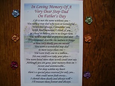 £2.35 • Buy Father`s Day Grave/Crematorium/Memorial Cards