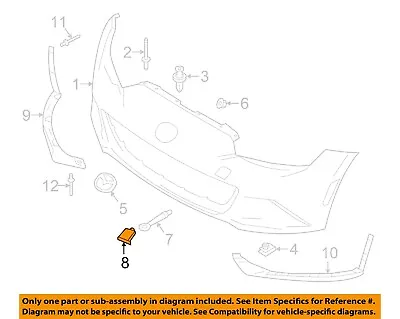 MAZDA OEM 16-18 MX-5 Miata Front Bumper-Tow Hook Eye Cap Cover N24350A11BB • $10.51