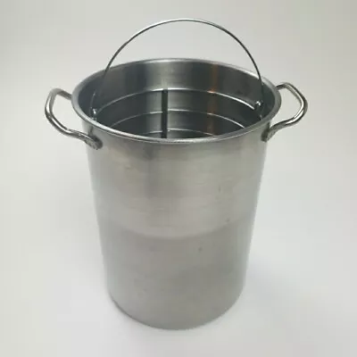 Vegetable Asparagus Steamer Cooker 4.5 Quart Stainless Steal No Lid • $15