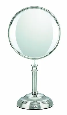 Conair BE10108 Elite Collection 10X/1X Magnifying Makeup Mirror LED Satin Nickel • $39.99