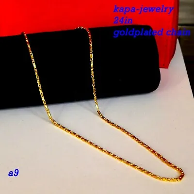 Real Looking 22 Ct Gold Plated Chain - Necklace Party Wear Kapa Indian Jewelry • £14.99