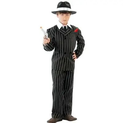 Child Gangster Zoot Suit 1920s Bugsy Malone Style Fancy Dress Costume • £15.79