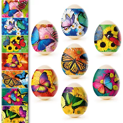 7 Easter Egg  Decoration Thermo Heat Shrink Sleeve Wraps Pysanka • £1.90