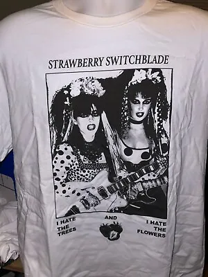 Strawberry Switchblade Shirt Large Rare OOP Pop New Wave Goth Rock Music • $10