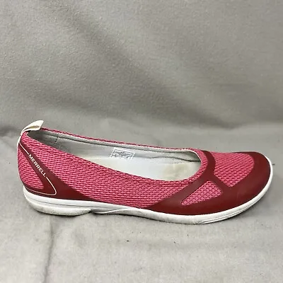 Merrell Ceylon Womens Size 7.5 Red Mary-Jane Casual Shoes • $14.99