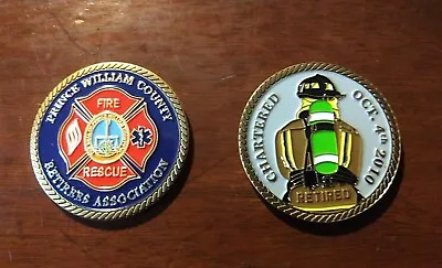 $16 • Buy Fire Department Retirees Association Challenge Coin (Prince William County, VA)