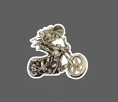 Skeleton Rider Sticker Motorcycle Waterproof -Buy Any 4 For $1.75 EACH Storewide • $2.95