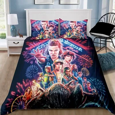 $48.90 • Buy Stranger Things Quilt/Doona/Duvet Cover Pillowcase Bedding Set 
