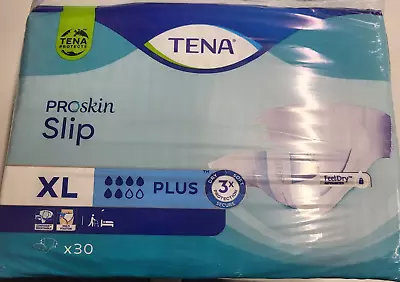 Tena Proskin Slip Size Xl (6 Drops) Plus X  1 Full Box Containing 3 Packs Of 30 • £29.99