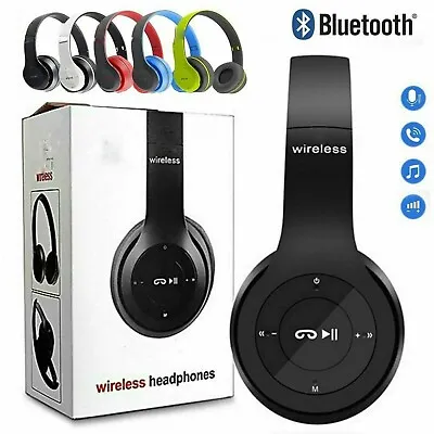 £8.88 • Buy Wireless Bluetooth Headphones With Noise Cancelling Over-Ear Earphones 5.1 UK