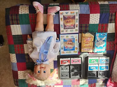 1986 Playmates Cricket Talking Doll With Cassettes And Vhs Vintage Works • $49.99