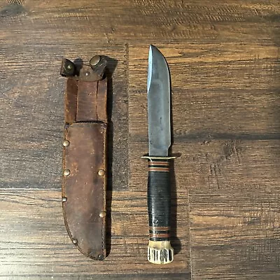 Antique RARE MARBLES Gladstone M.S.A. Co. MSA Hunting Fighting Knife • $64