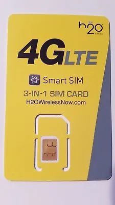 H20 H2O SIM Card • IPhone 6 6+ 6s 6s+ SE 7 7+ 8 X Plus 11 Pro 12 Pro 13 Pro  • $9.99