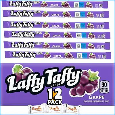 (12 Pack) Laffy Taffy Rope GRAPE  USA IMPORTED - EXPIRED SEPT 2023 • £5.99